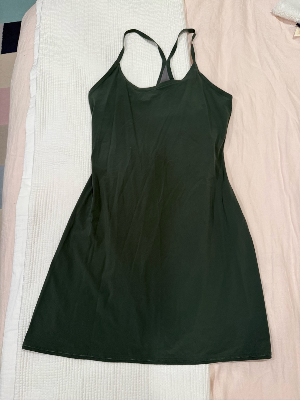 Outdoor Voices Dark Green Exercise Dress, Size S